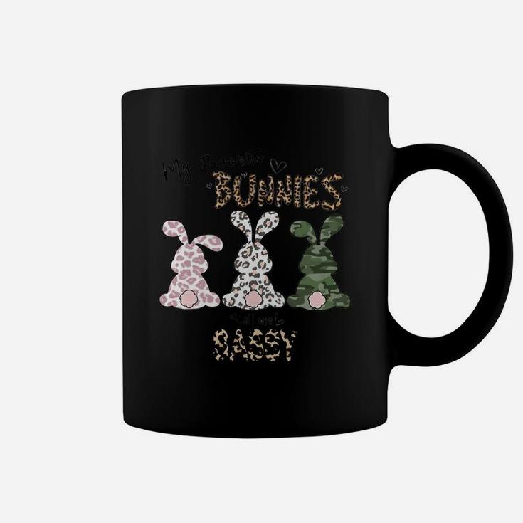 My Favorite Bunnies Call Me Sassy Lovely Family Gift For Women Coffee Mug