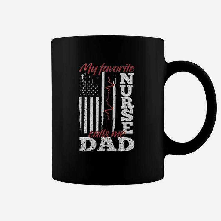 My Favorite Nurse Calls Me Dad, funny nursing gifts Coffee Mug
