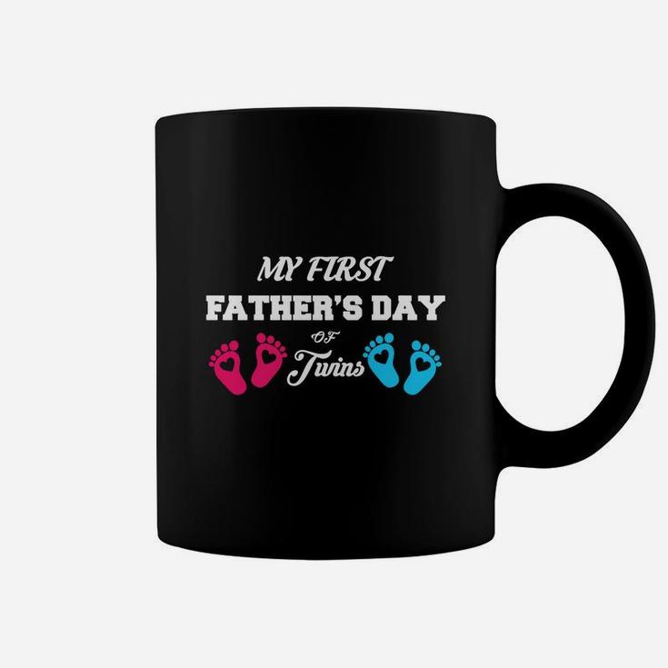 My First Fathers Day Of Twins, dad birthday gifts Coffee Mug