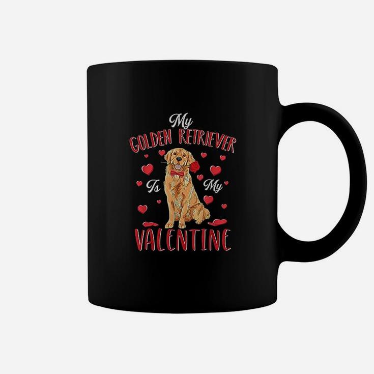 My Golden Retriever Is My Valentine Cute Dog Dad Mom Coffee Mug