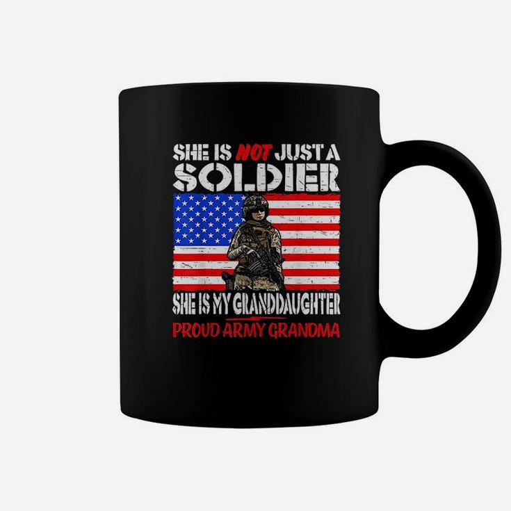 My Granddaughter Is A Soldier Military Proud Army Grandma Coffee Mug