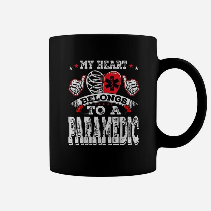 My Heart Belongs To A Funny Husband Wife Gift Coffee Mug
