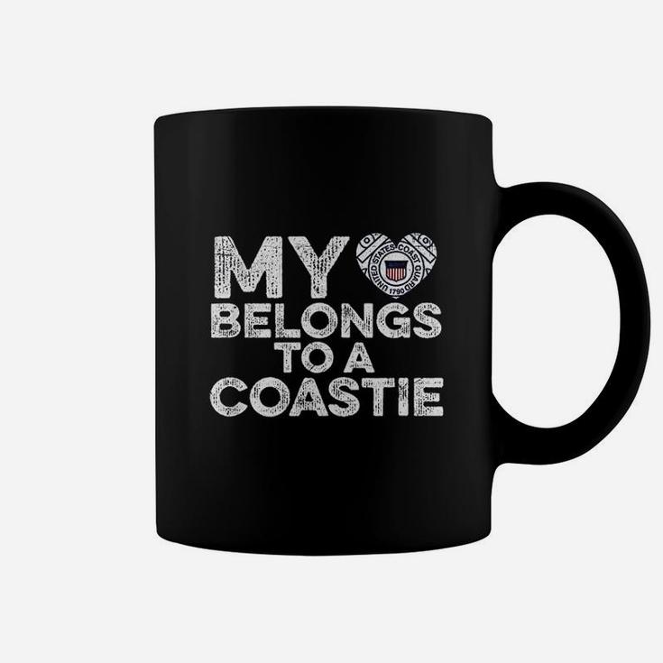 My Heart Belongs To A Guardsman Love Coast Guard Coffee Mug