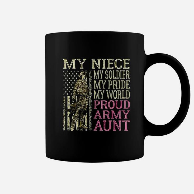 My Niece My Soldier Hero Proud Army Aunt Military Auntie Coffee Mug
