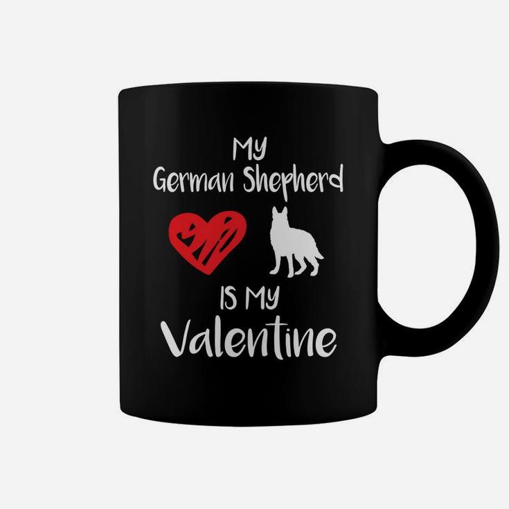 My Shepherd Is My Valentine Valentines Day Dog Gift Coffee Mug