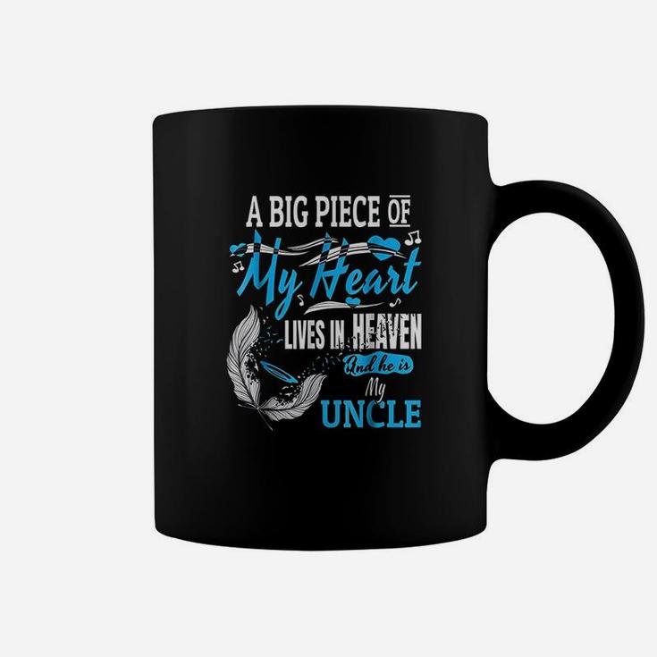 My Uncle Lives In Heaven Memorial Day Niece Nephew Coffee Mug