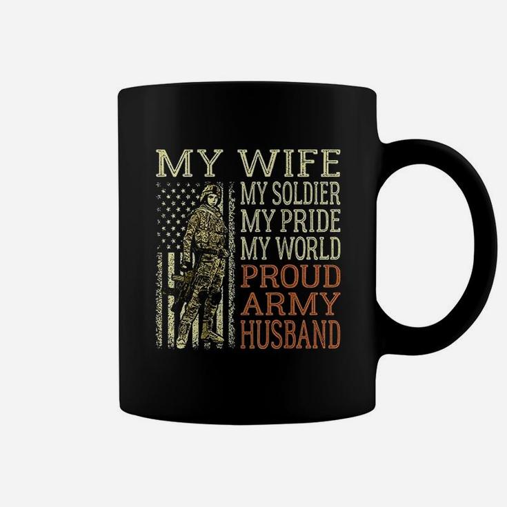 My Wife My Soldier Hero Proud Army Husband Military Spouse Coffee Mug