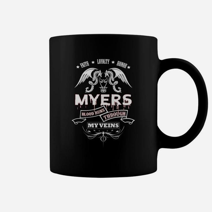 Myers Blood Runs Through My Veins - Tshirt For Myers Coffee Mug