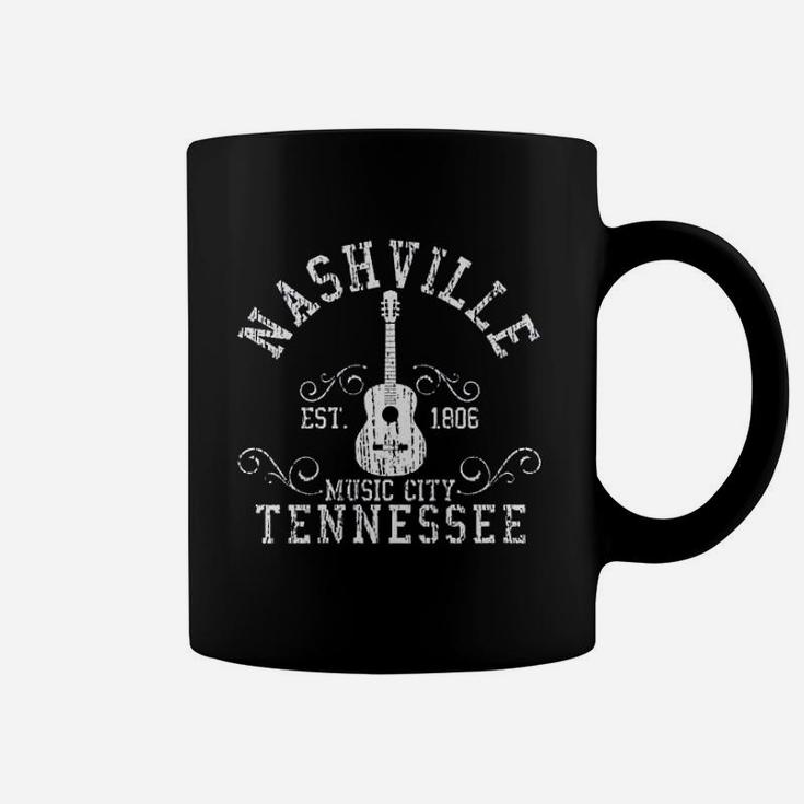 Nashville Tennessee Country Music City Guitar Gift Coffee Mug
