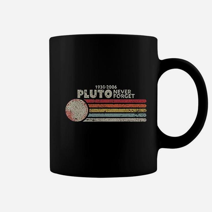 Never Forget Pluto Retro Style Funny Space Science Coffee Mug