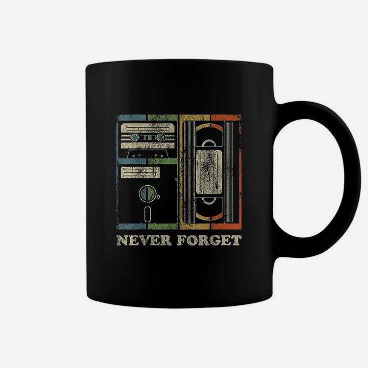 Never Forget Retro Vintage Cool 80s 90s Funny Geeky Nerdy Coffee Mug