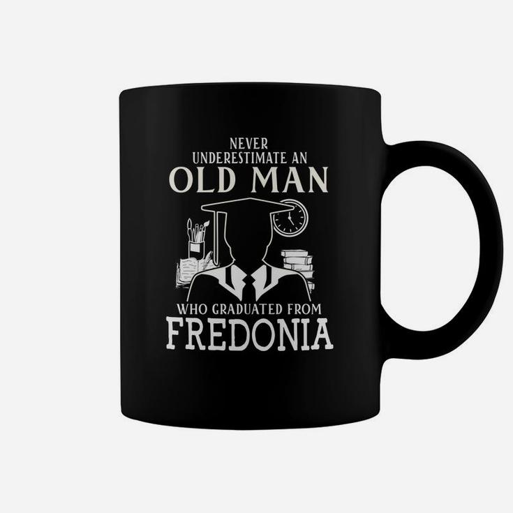 Never Underestimate An Old Man Who Graduated From FredoniaShirt, Long Sleeve, Hoodie, Sweatshirt Coffee Mug