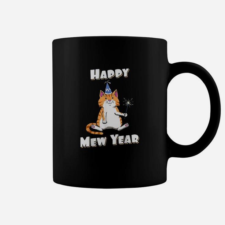 New Year Eve Cat Happy Mew Year Coffee Mug