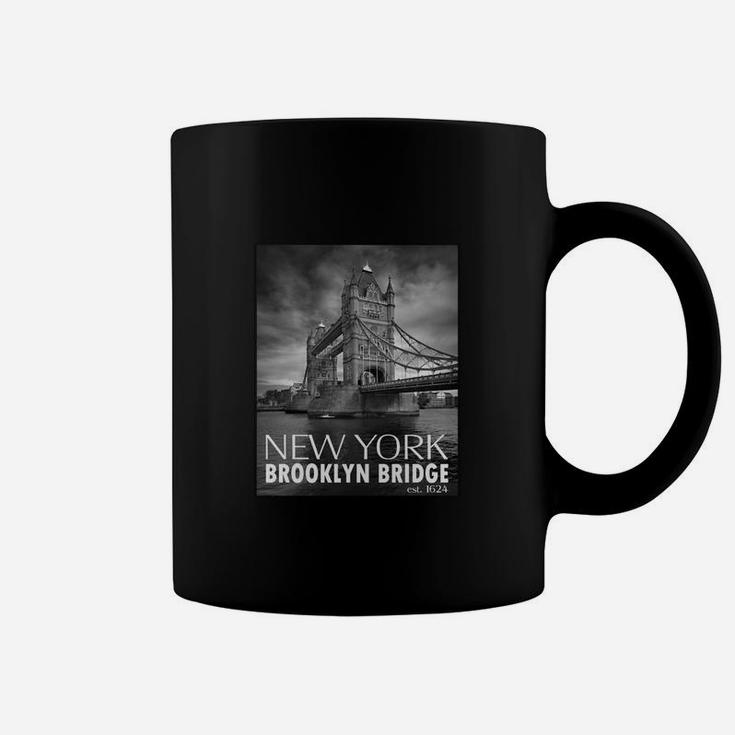 New York Brooklyn Bridge Schwarzes Tassen, Urban Design Tee