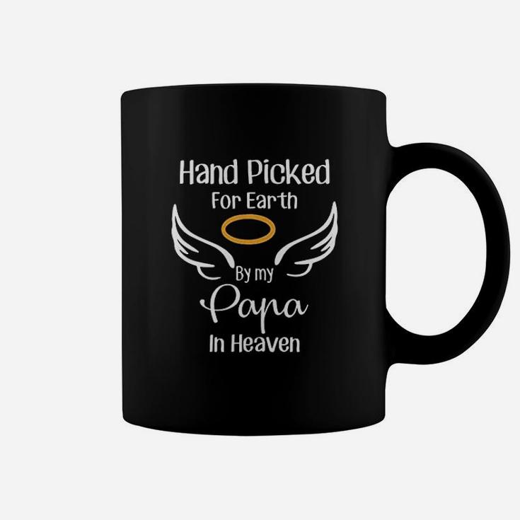 Newborn Infant Baby Rompers Hand Picked For Earth By My Papa In Heaven Coffee Mug