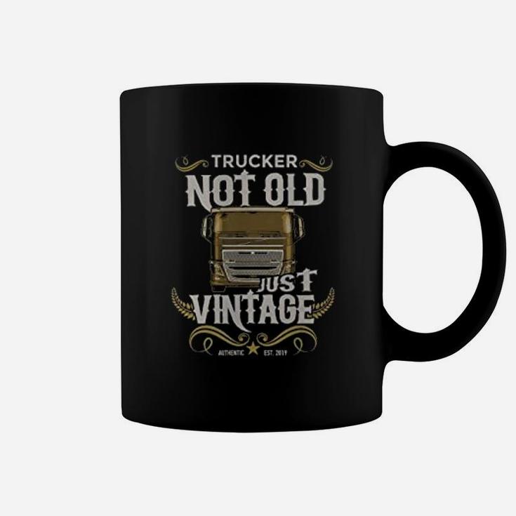 Not Old Just Vintage Authentic Retro Style Retired Trucker Coffee Mug
