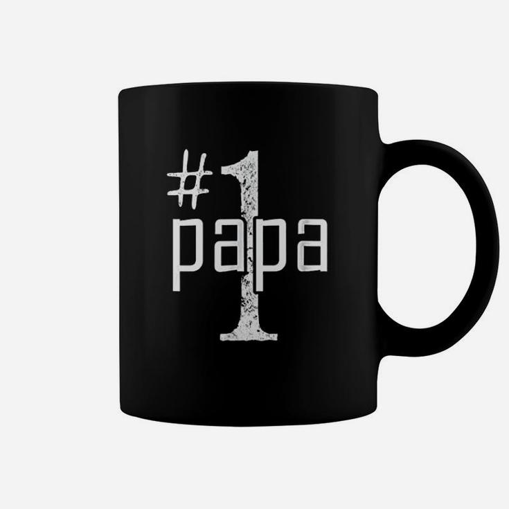 Number 1 Papa Fathers Day, dad birthday gifts Coffee Mug
