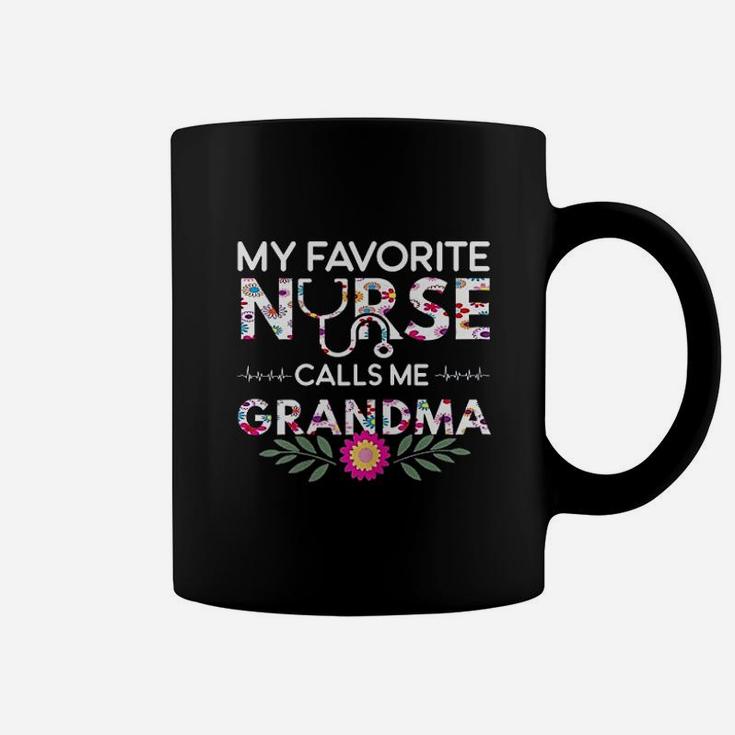 Nurse Gift My Favorite Nurse Calls Me Grandma Coffee Mug