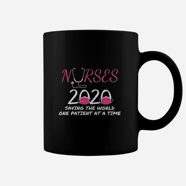 Nurse Nurses 2020 Saving The World One Patient At A Time Coffee Mug
