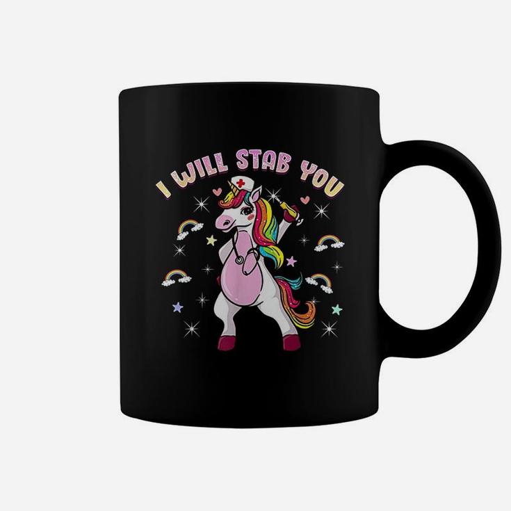 Nursicorn Nurse Unicorn I Will Stab You Coffee Mug