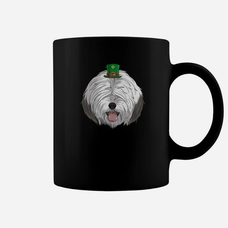 Old English Sheepdog Dog St Patricks Day Leprechaun Coffee Mug
