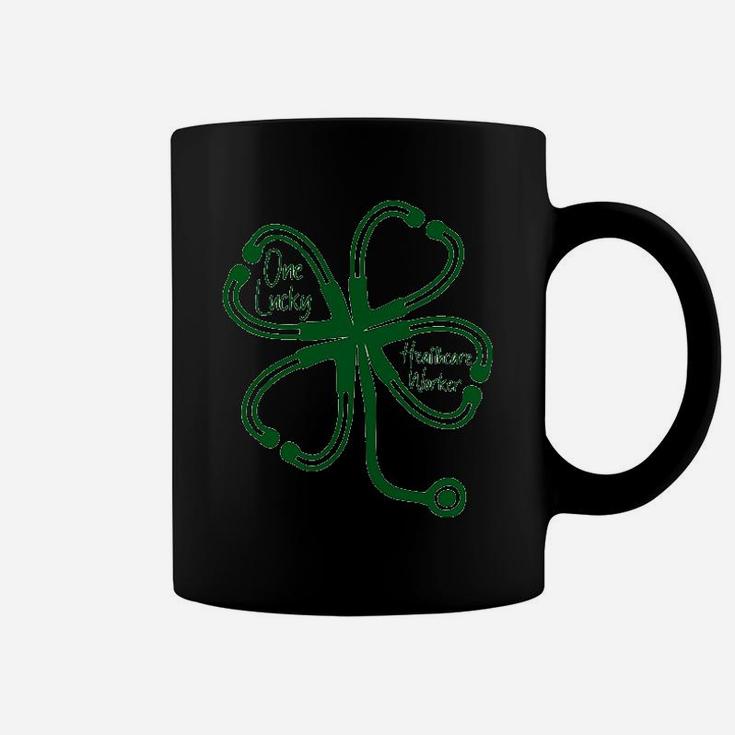 One Lucky Healthcare Worker St Patricks Day Coffee Mug