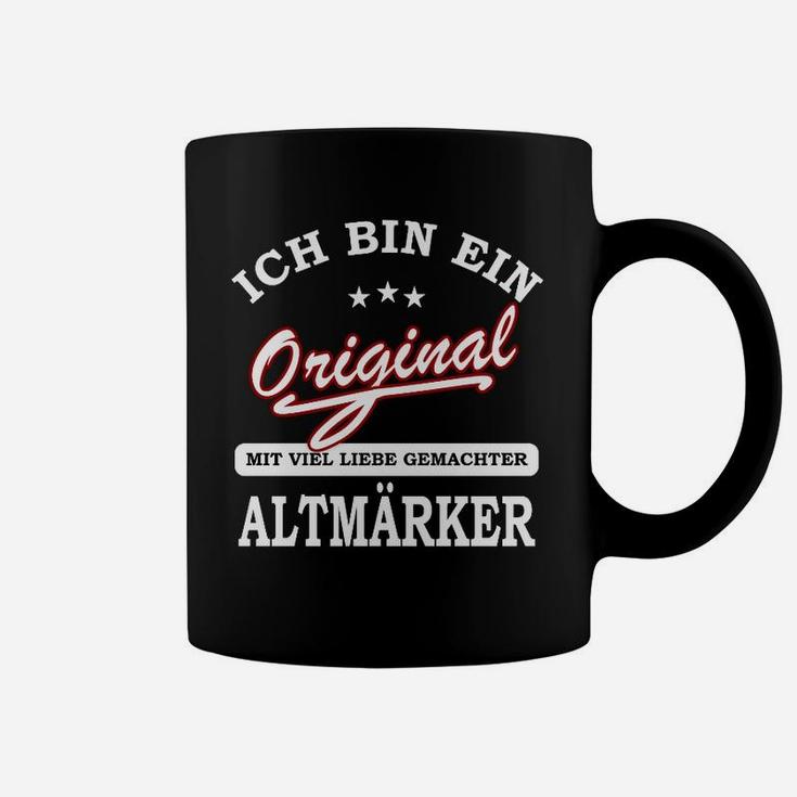 Original Altmarker Tassen, Stolz-Botschaft Design - Schwarz