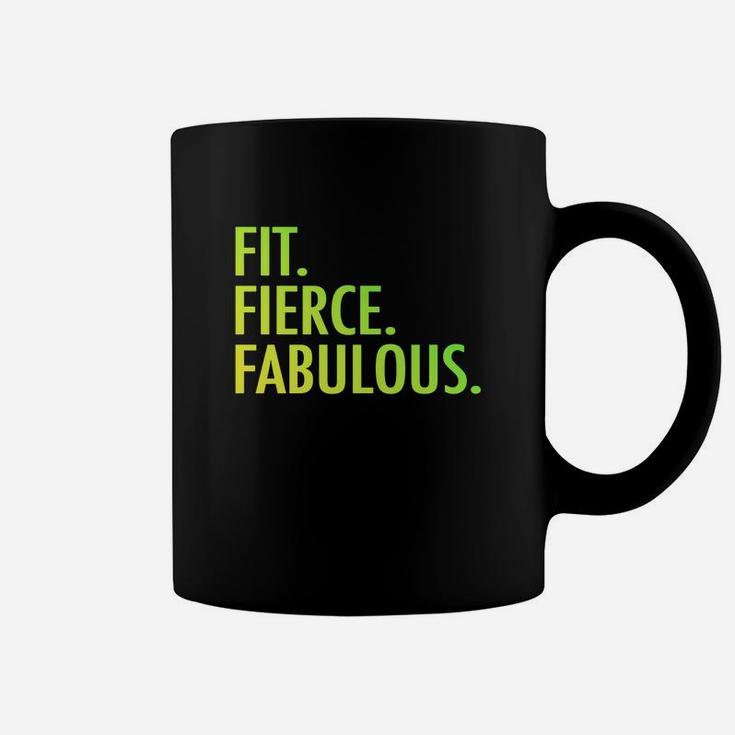 Original Fit Fierce Fabulous Custom Inspirational Quotes Coffee Mug