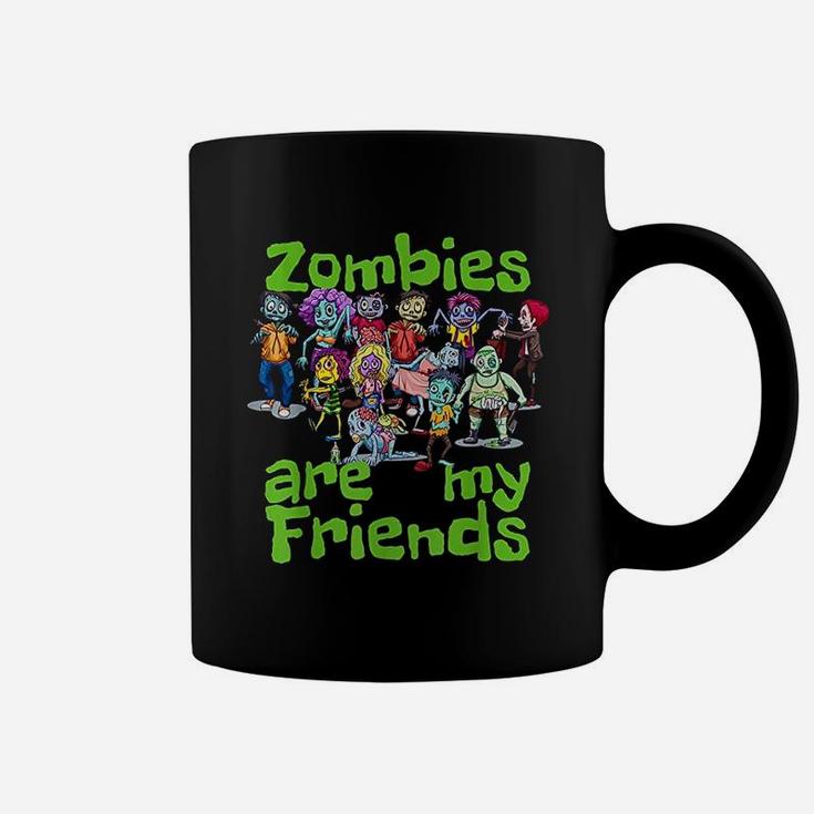 Original Zombies Are My Friends Halloween Coffee Mug