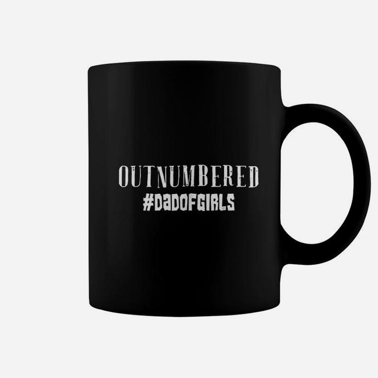 Outnumbered Dad Of Girls Funny Father With Daughters Coffee Mug