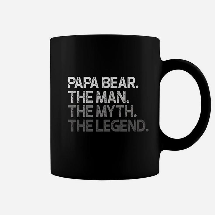 Papa Bear Gift For Dads Fathers The Man Myth Legend Coffee Mug