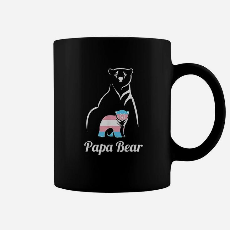 Papa Bear Transgender Dad Trans Child Lgbt Trans Pride Coffee Mug