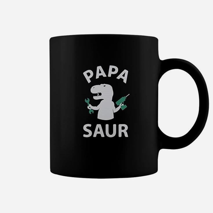 Papa Saur Trex Dad And Baby Saur Daddy And Me Coffee Mug