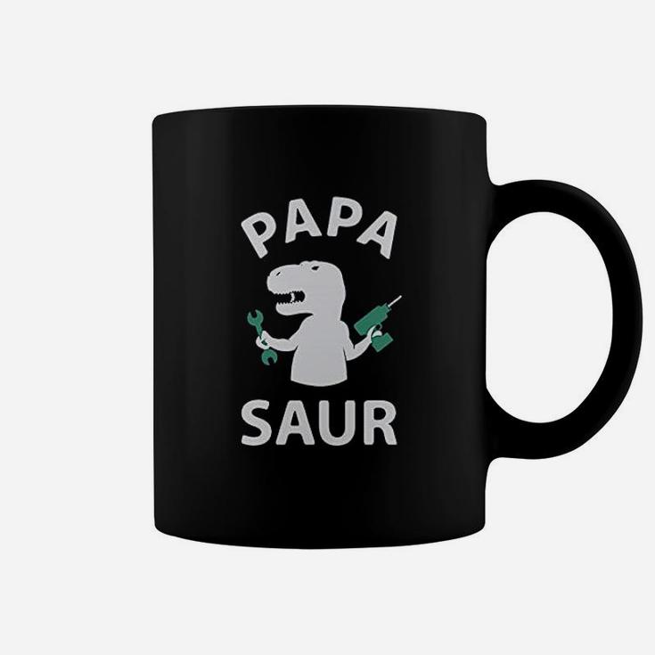 Papa Saur Trex Dad Baby Saur Daddy And Me Matching Coffee Mug