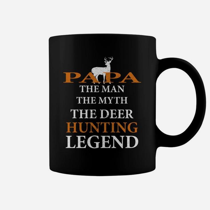 Papa The Man The Myth The Hunting Legend Best Gift For Grandpa Coffee Mug