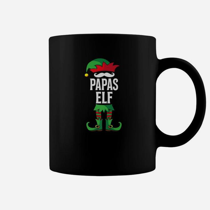 Papas Elf Costume Christmas Holiday Matching Family Shirt Coffee Mug