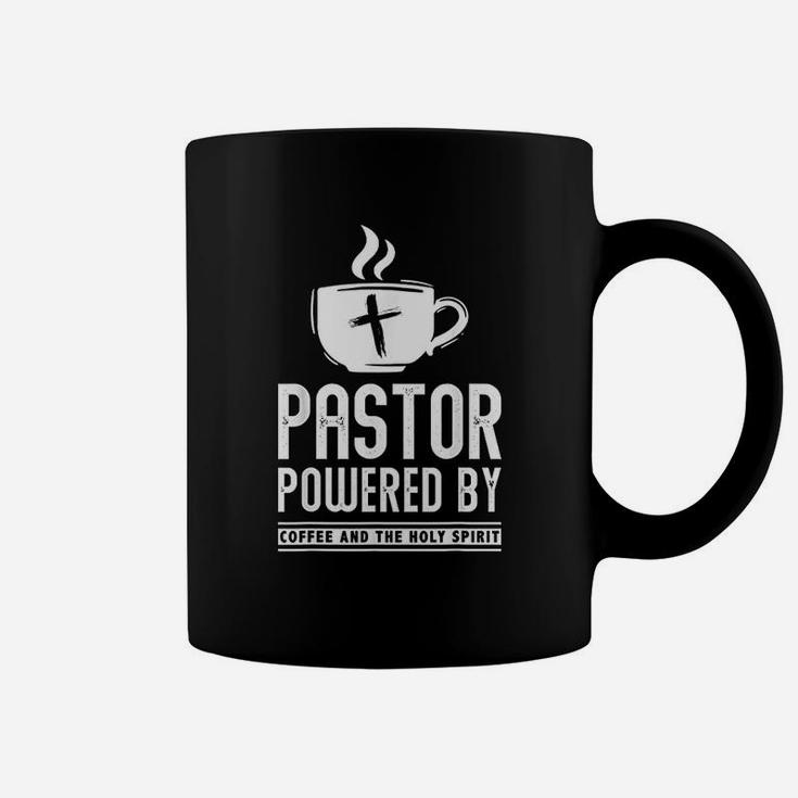 Pastor Powered Coffee And The Holy Spirit Funny Pastor Gift Coffee Mug