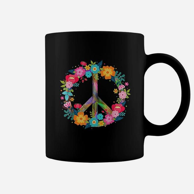 Peace Love Hippie Costume Tie Die 60s 70s Coffee Mug