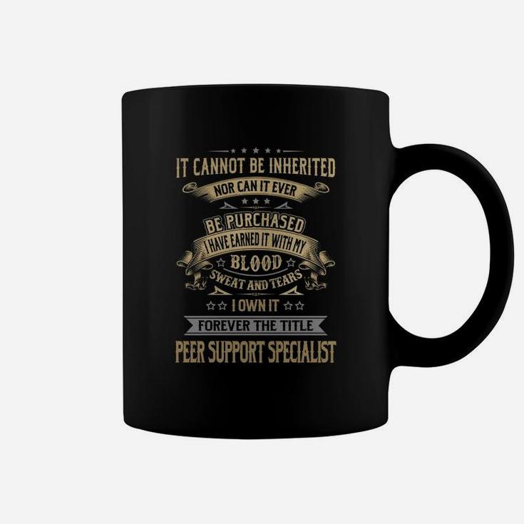 Peer Support Specialist Forever Job Title Shirts Coffee Mug