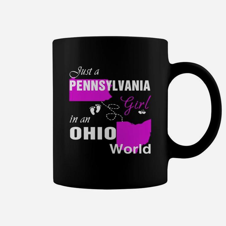 Pennsylvania Girl In Ohio Shirts Pennsylvania Girl Tshirt,ohio Girl T-shirt,ohio Girl Tshirt,pennsylvania Girl In Ohio Shirts,ohio Hoodie, Ohio Tshirt Coffee Mug
