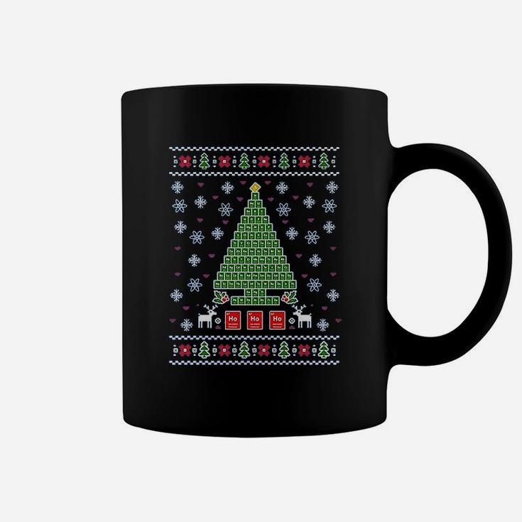 Periodic Tree Table Of Elements Science Ugly Christmas Coffee Mug