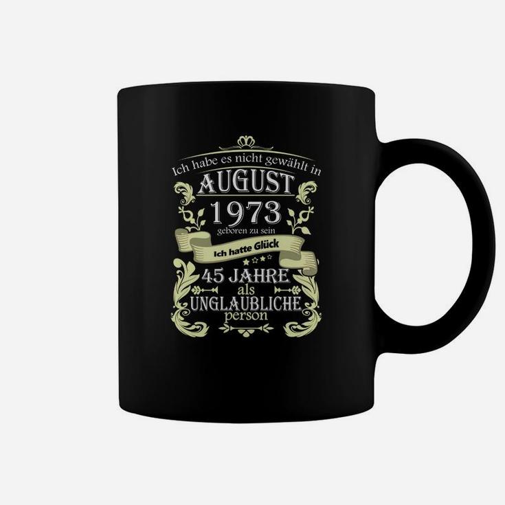 Personalisiertes Geburtstags-Tassen August 1973, 45. Jahrestag