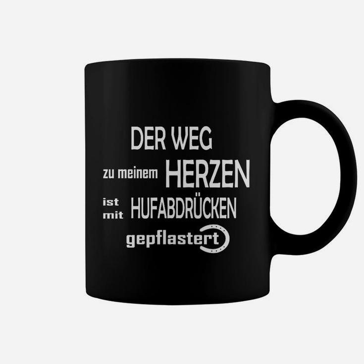 Pferd Hufabrücke Herzen Liebe Tassen