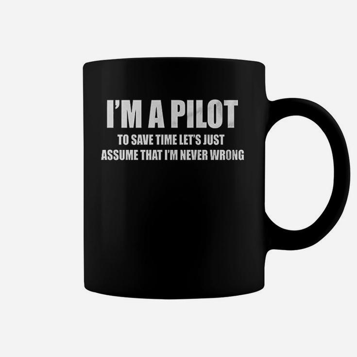 Pilot Aviation Flight School Airplane Funny Coffee Mug