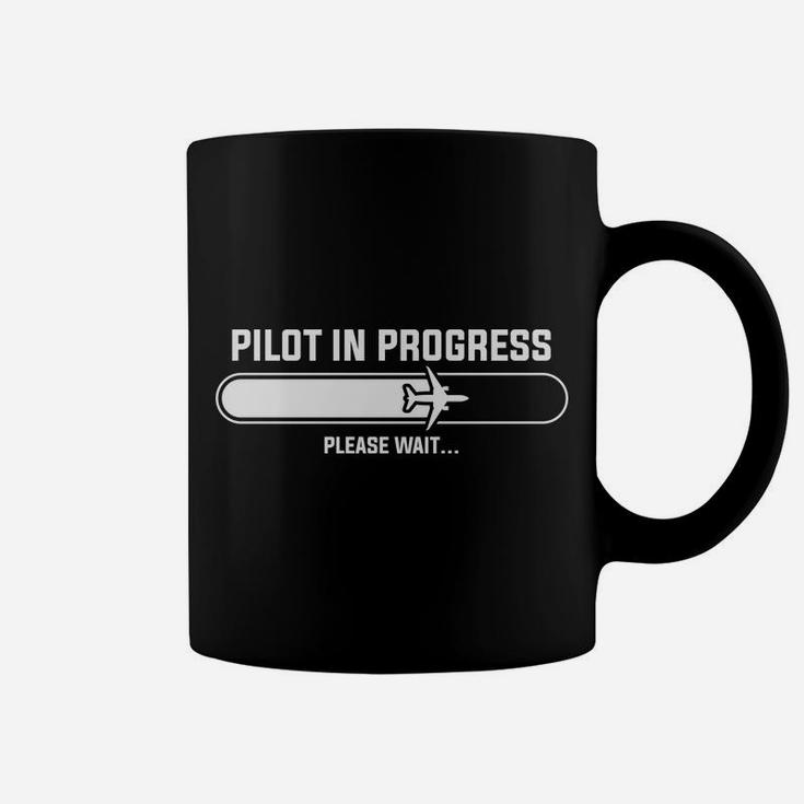 Pilot In Progress Loading Please Wait Funny Job Title Coffee Mug