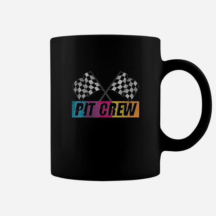 Pit Crew Race Car Party Checkered Flag Car Racing Party Gift Coffee Mug