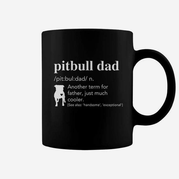 Pitbull Dad Definition Funny Gift For Father Or Dad Coffee Mug