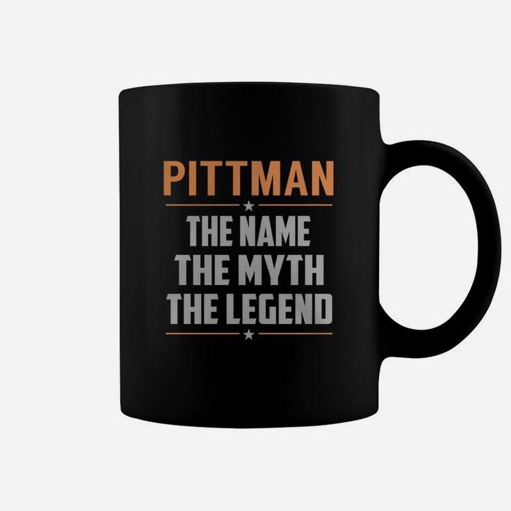 Pittman The Name The Myth The Legend Name Shirts Coffee Mug