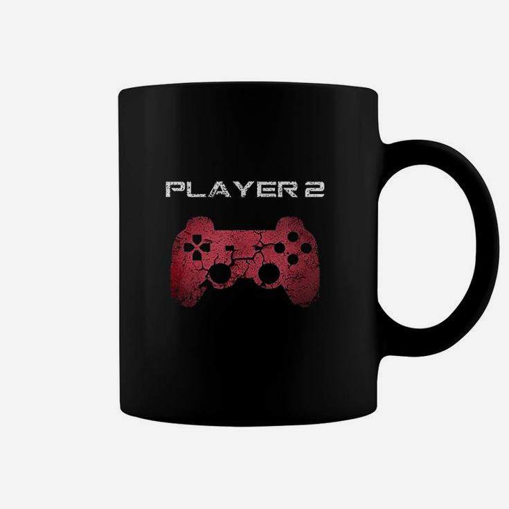 Player 1 Player 2 Gamer Gaming Matching Dad Son Couple Gift Coffee Mug