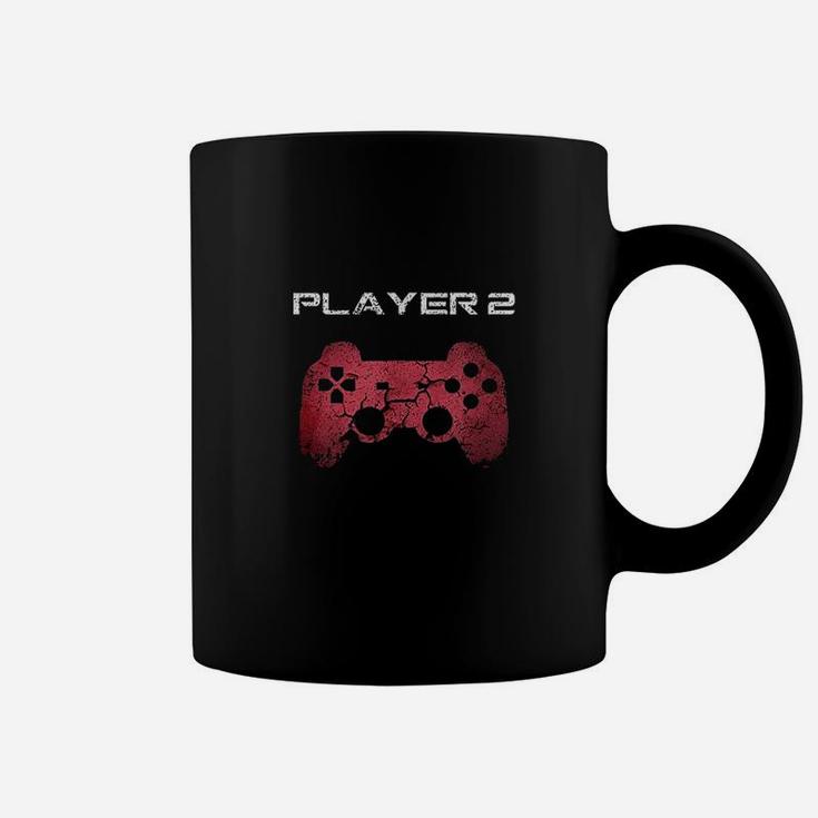 Player 1 Player 2 Gamer Gaming Matching Dad Son Couple Gift Coffee Mug